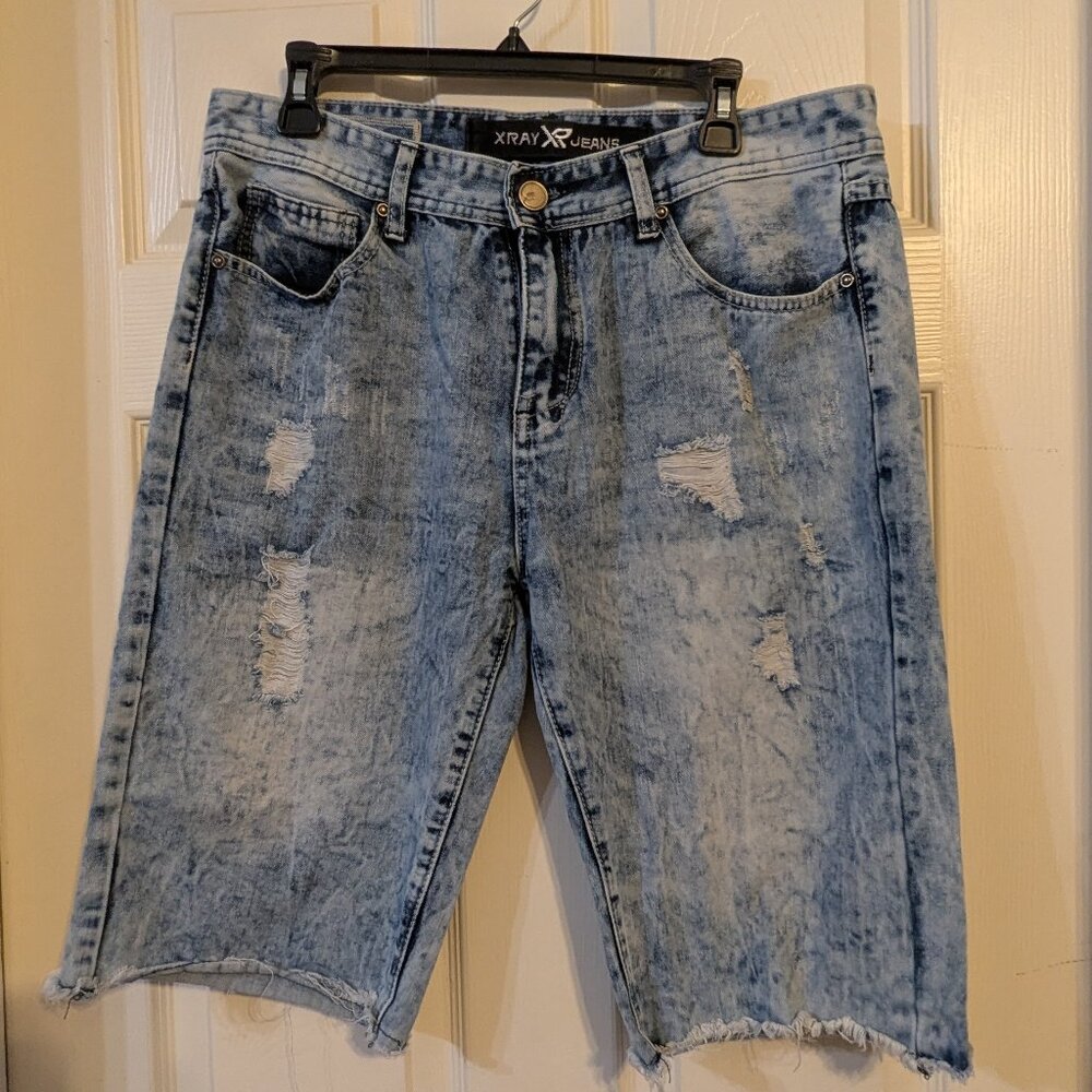 XRAY JEANS Black Cargo Shorts - Size 34